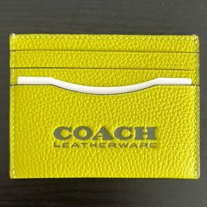 Coach leather card case